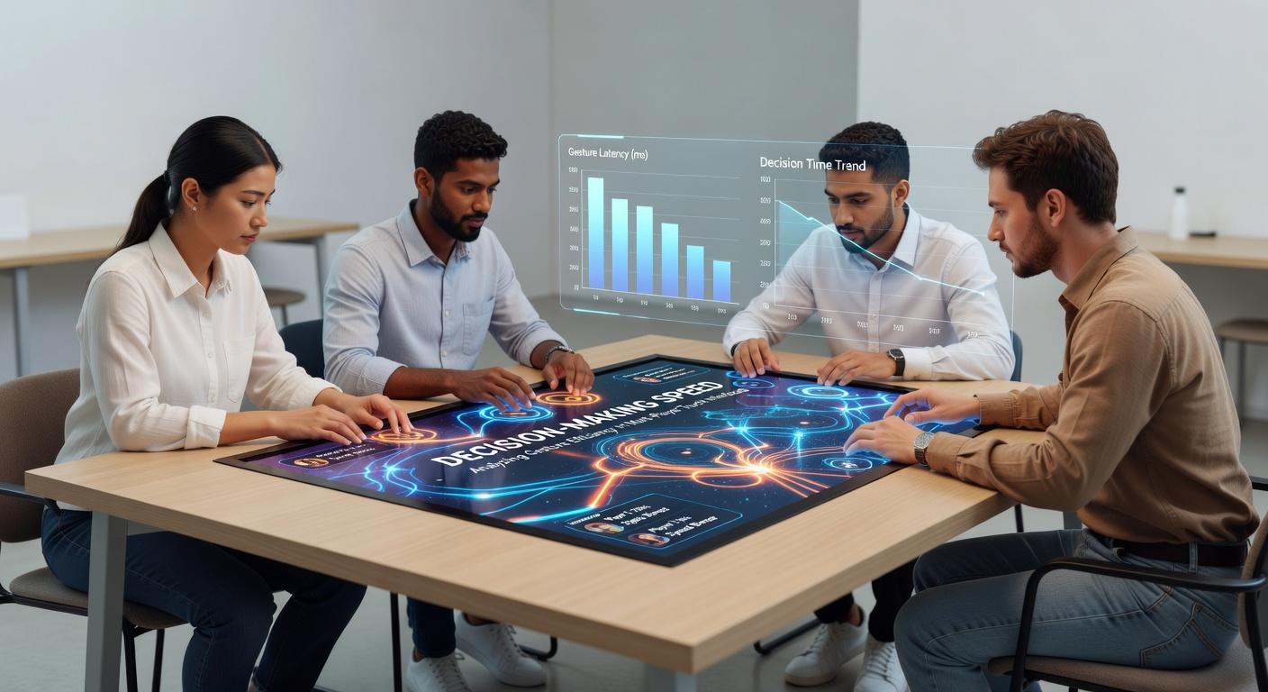 Touchscreen-Gesten in portablen Multiplayer-Tischumgebungen