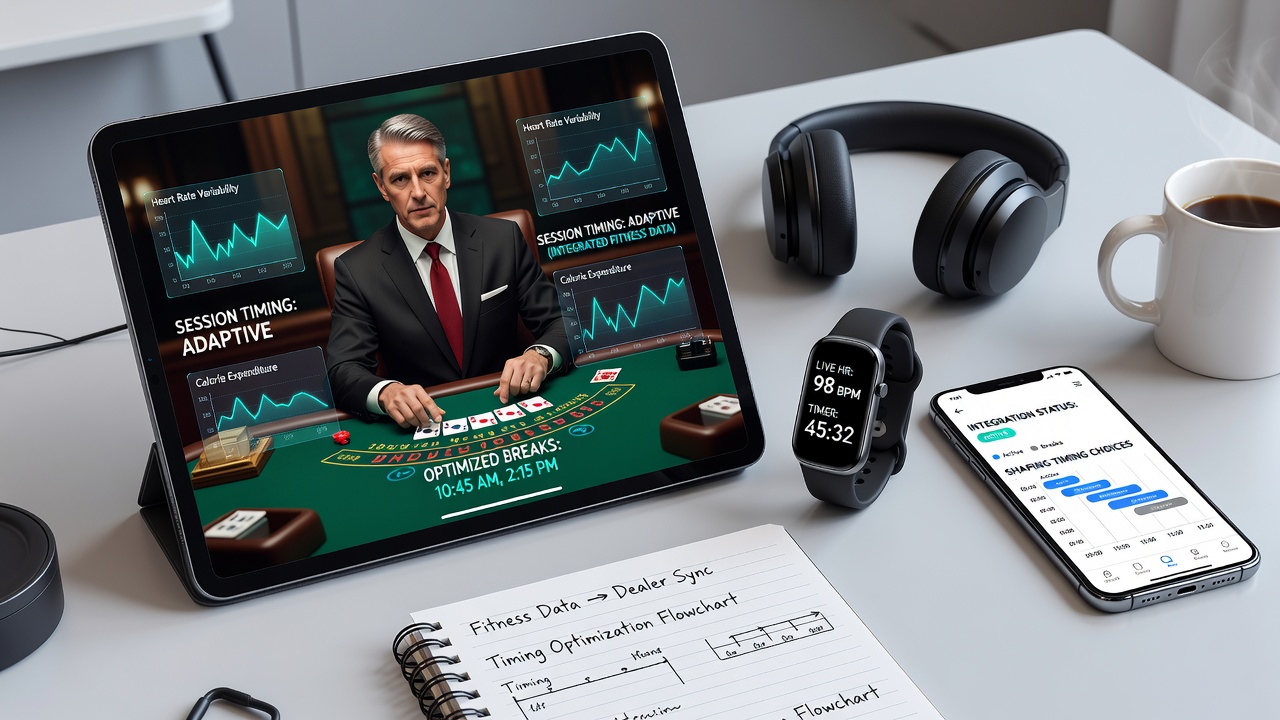Mobile Live-Dealer-Sitzungen mit Fitness-Tracking