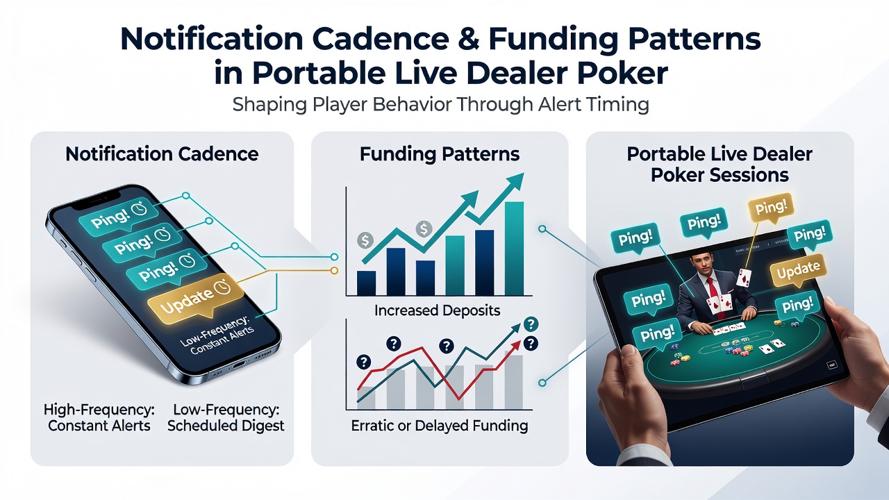 Grafik veranschaulicht Einzahlungstrends bei variierenden Benachrichtigungsintervallen in Live-Poker-Apps