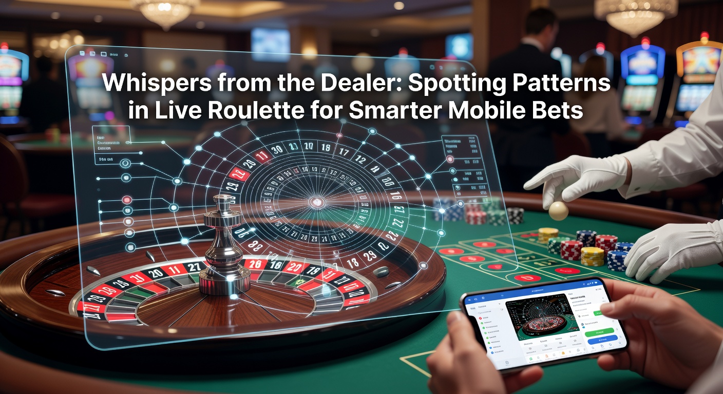Live-Roulette-Tisch mit Dealer, der den Ball dreht, beleuchtet von Studio-Lichtern, während Spieler auf Mobilgeräten wetten